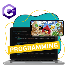 Программирование на C#. Удивительный мир 2D-игр - КИБЕРшкола программирования для детей, компьютерные курсы для школьников, начинающих и подростков - KIBERone г. Назрань 