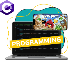 Программирование на C#. Удивительный мир 2D-игр - Школа программирования для детей, компьютерные курсы для школьников, начинающих и подростков - KIBERone г. Назрань 